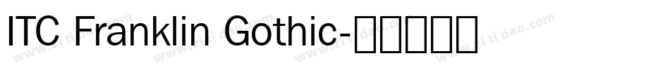 ITC Franklin Gothic字体转换